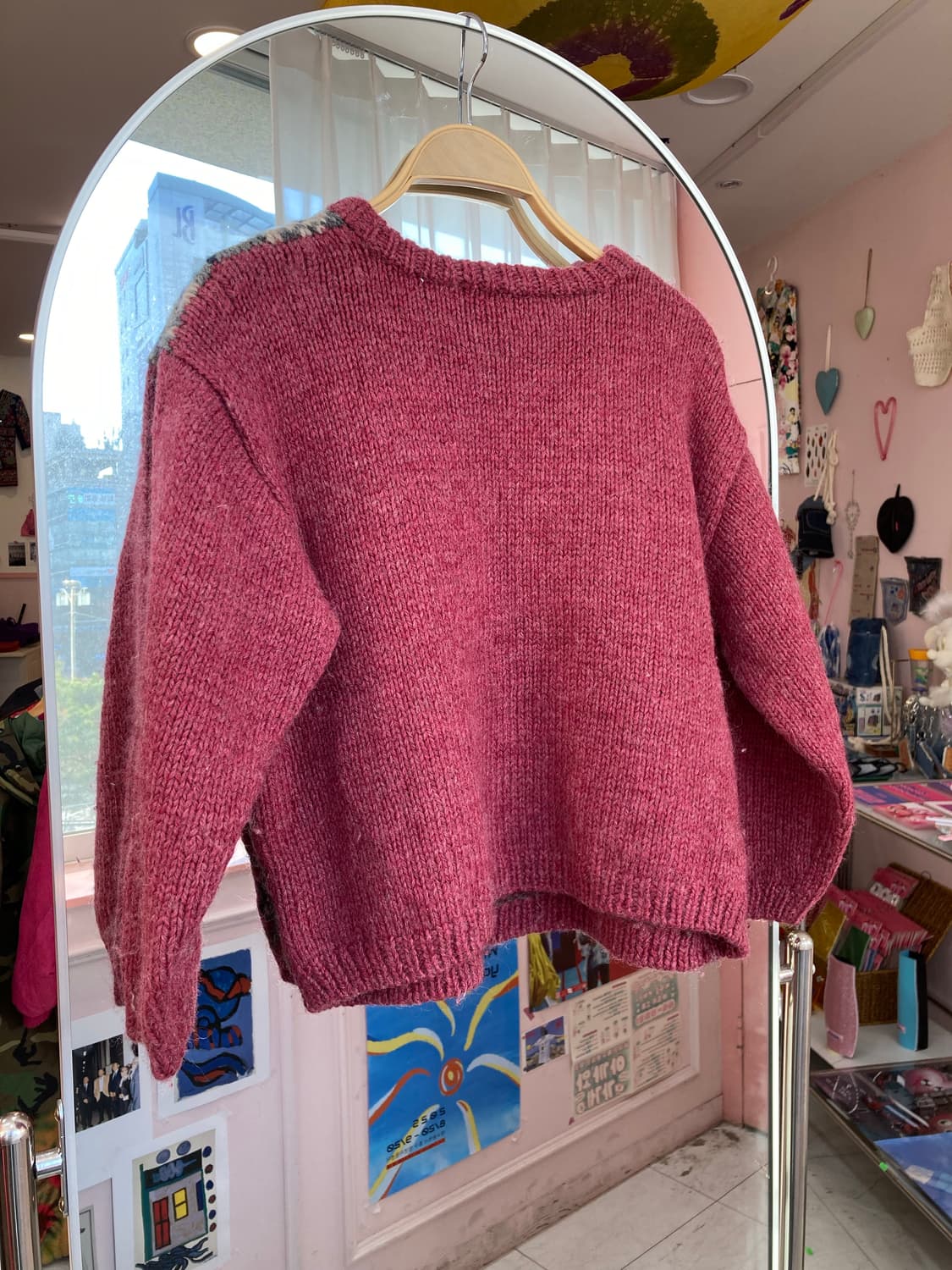 울 100% 노르딕 패턴 니트 상품이미지5