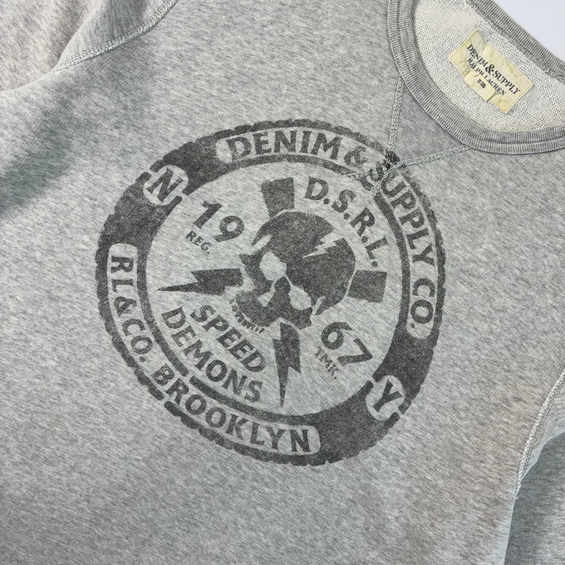 Polo  데님앤서플라이 DSRL 스컬 그래픽 프린팅 맨투맨  상품이미지3