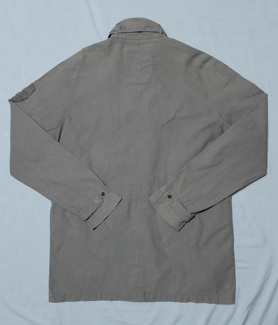 [L] 캉골(KANGOL) 린넨 혼방 빈티지 필드 재킷 (베이지/그레이) 상품이미지9