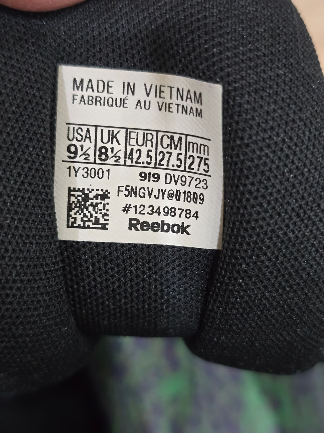 REEBOK 올블랙 DMX  남성 운동화 275 상품이미지7