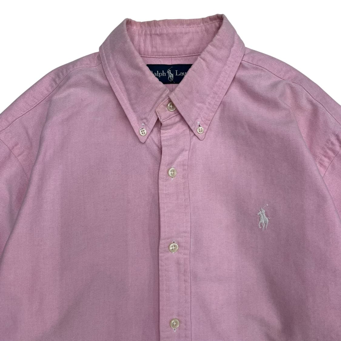 폴로 랄프로렌 화이트포니 딸기우유맛 셔츠 L 상품이미지4