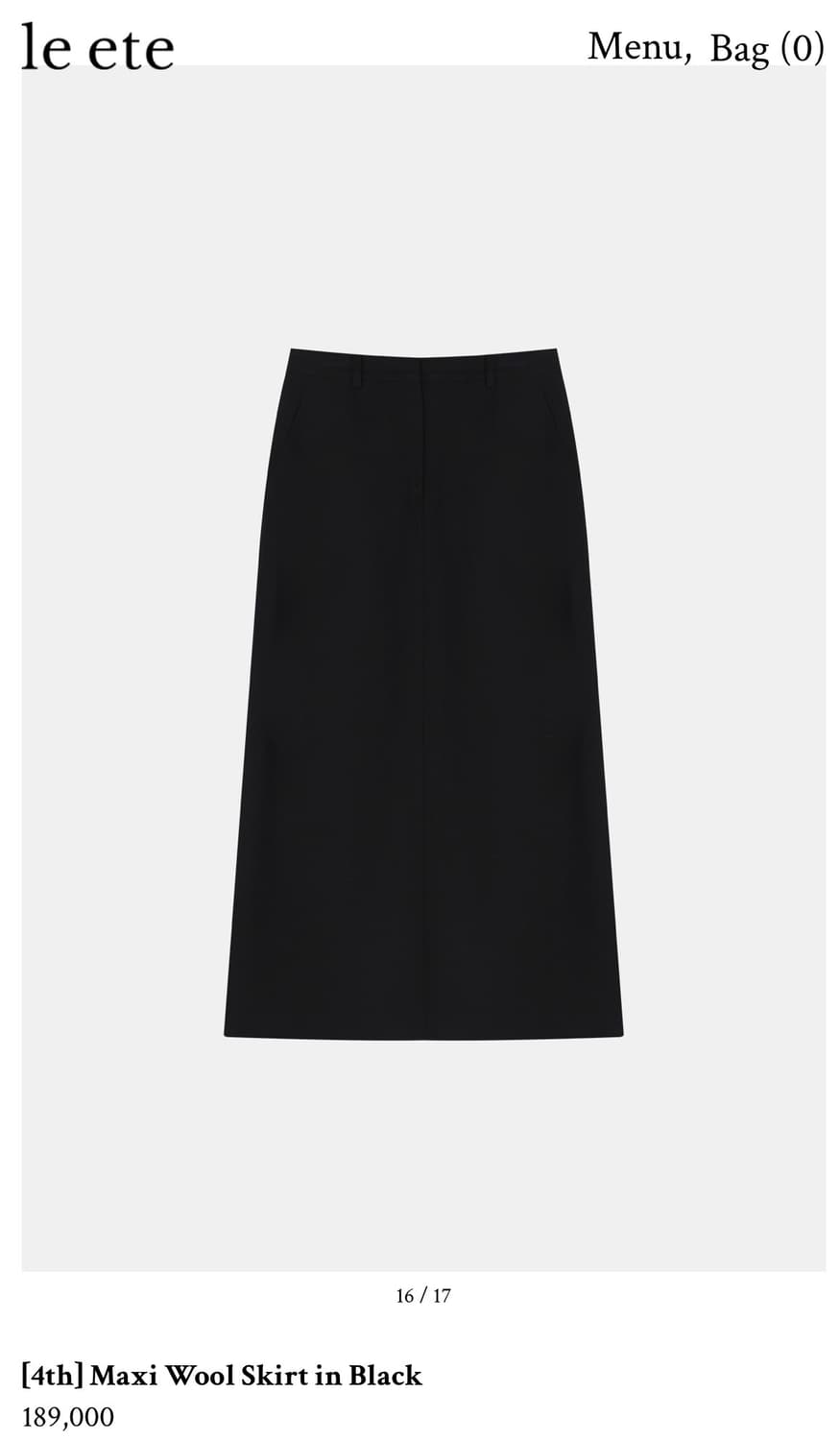 Le ete 맥시스커트 시엔느 낫띵리튼 아모멘토 리본빛 18만->5만 상품이미지2