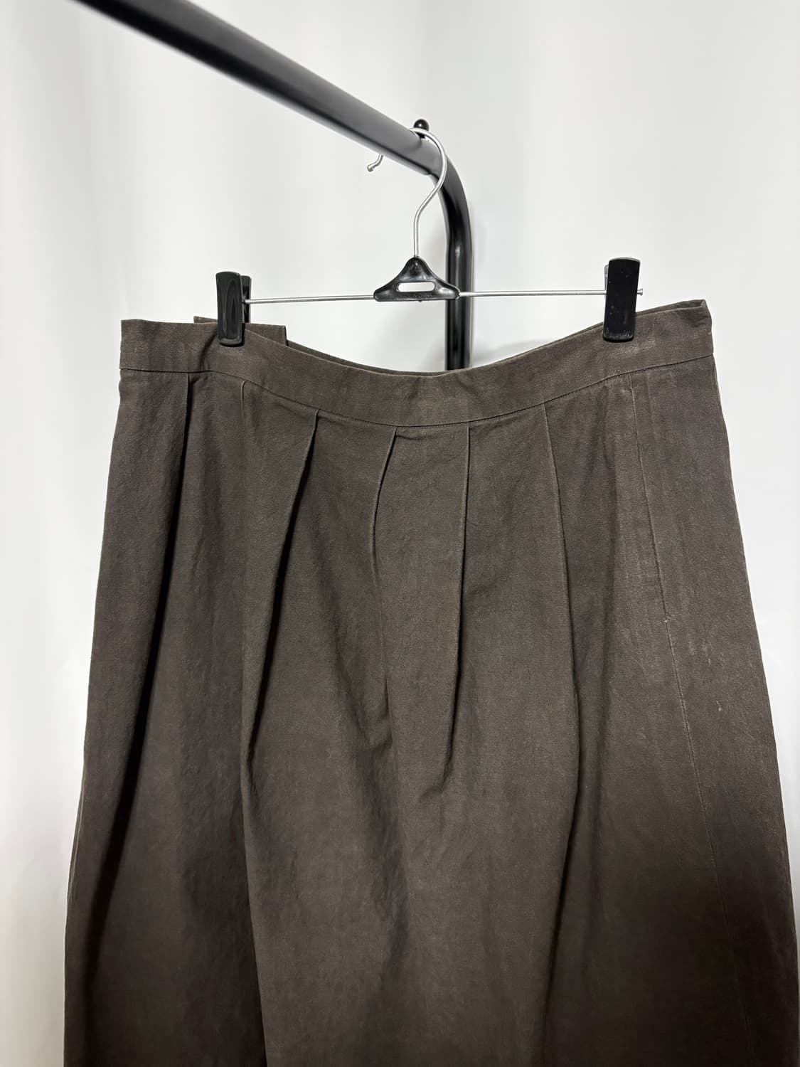 브라운 코튼 스커트 상품이미지2