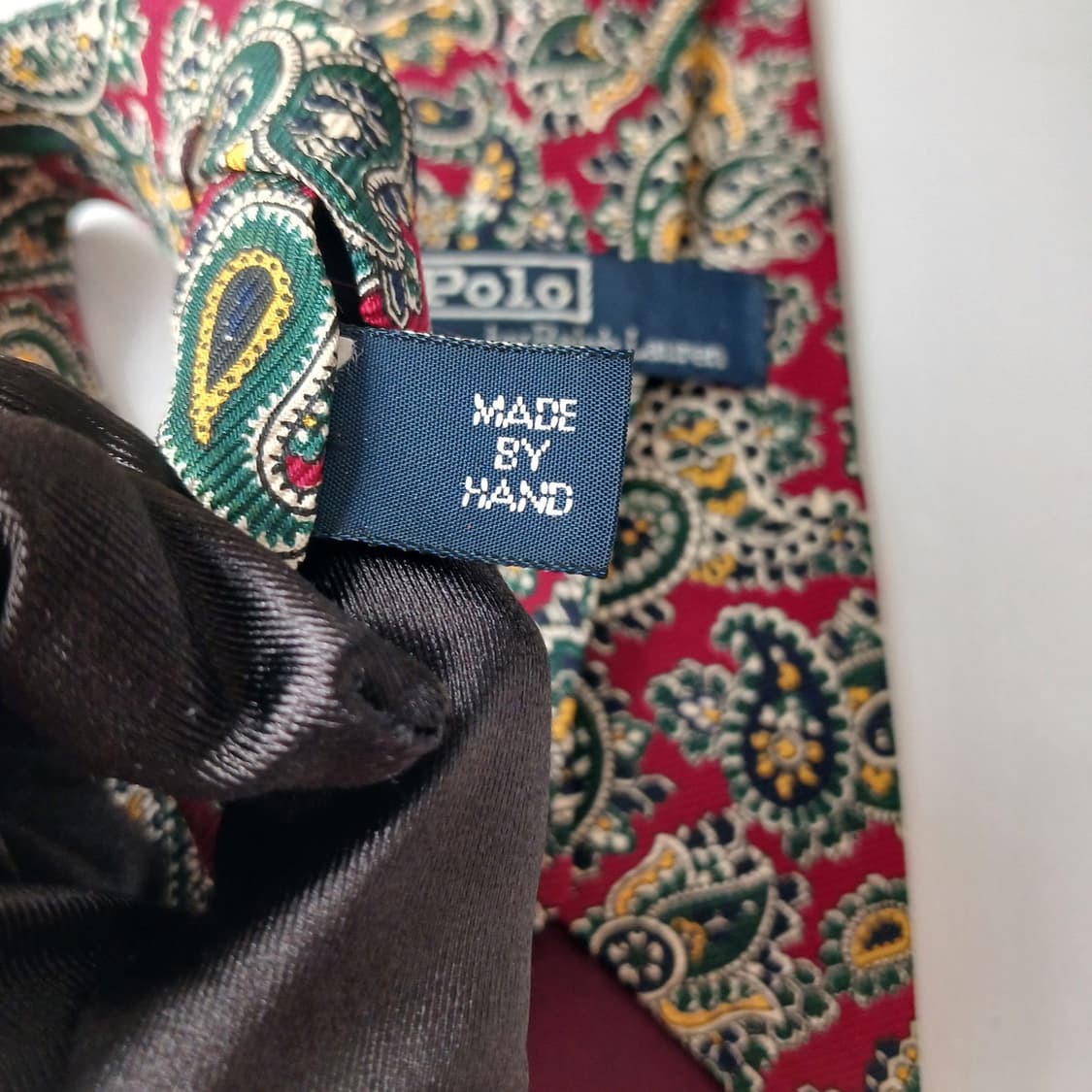 폴로 랄프로렌 실크 버건디 페이즐리 넥타이 8.8cm A+등급 G22
 상품이미지10