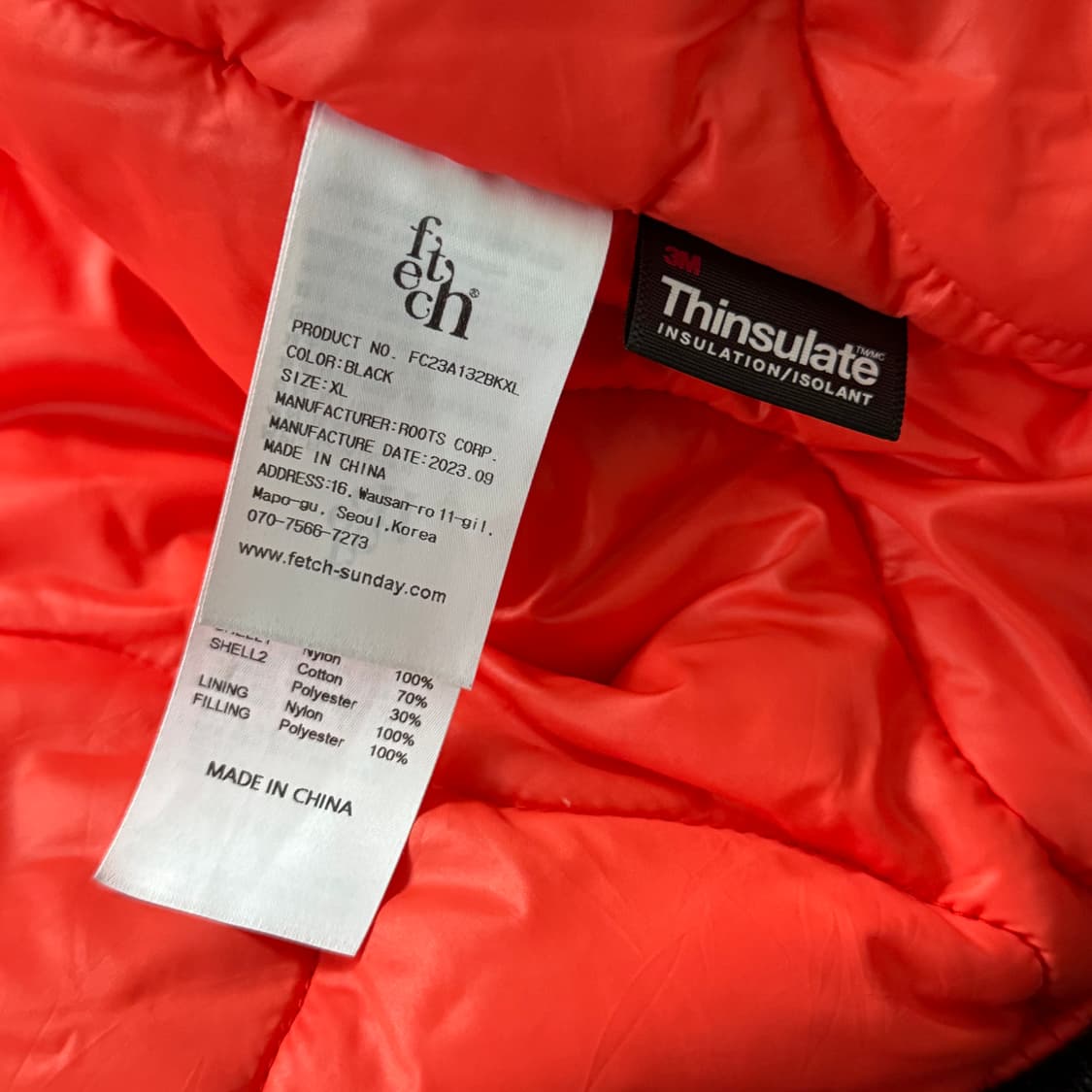 Fetch(페치) X leata(리타) P40 ma-1 XL 상품이미지8