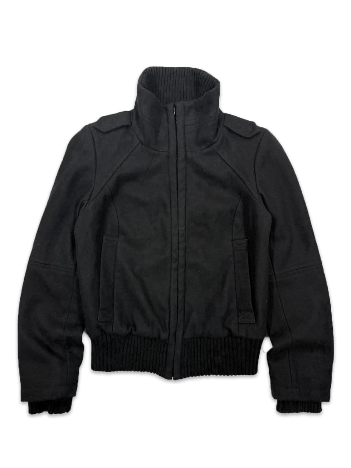 빈티지 ZARA 블랙 울 집업 자켓 상품이미지1