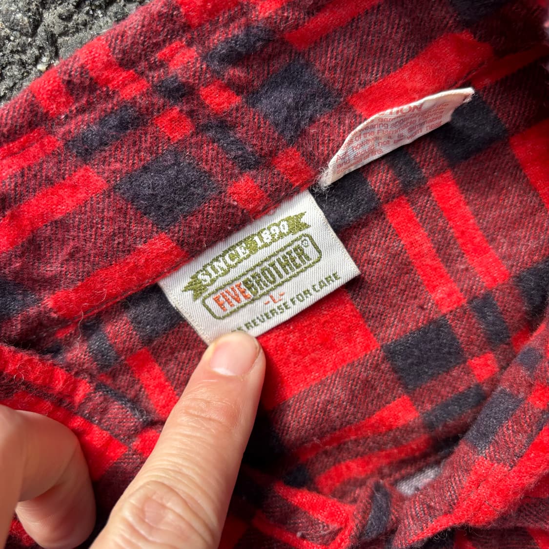 90년대 미국 파이브 브라더스 체크 셔츠 상품이미지3