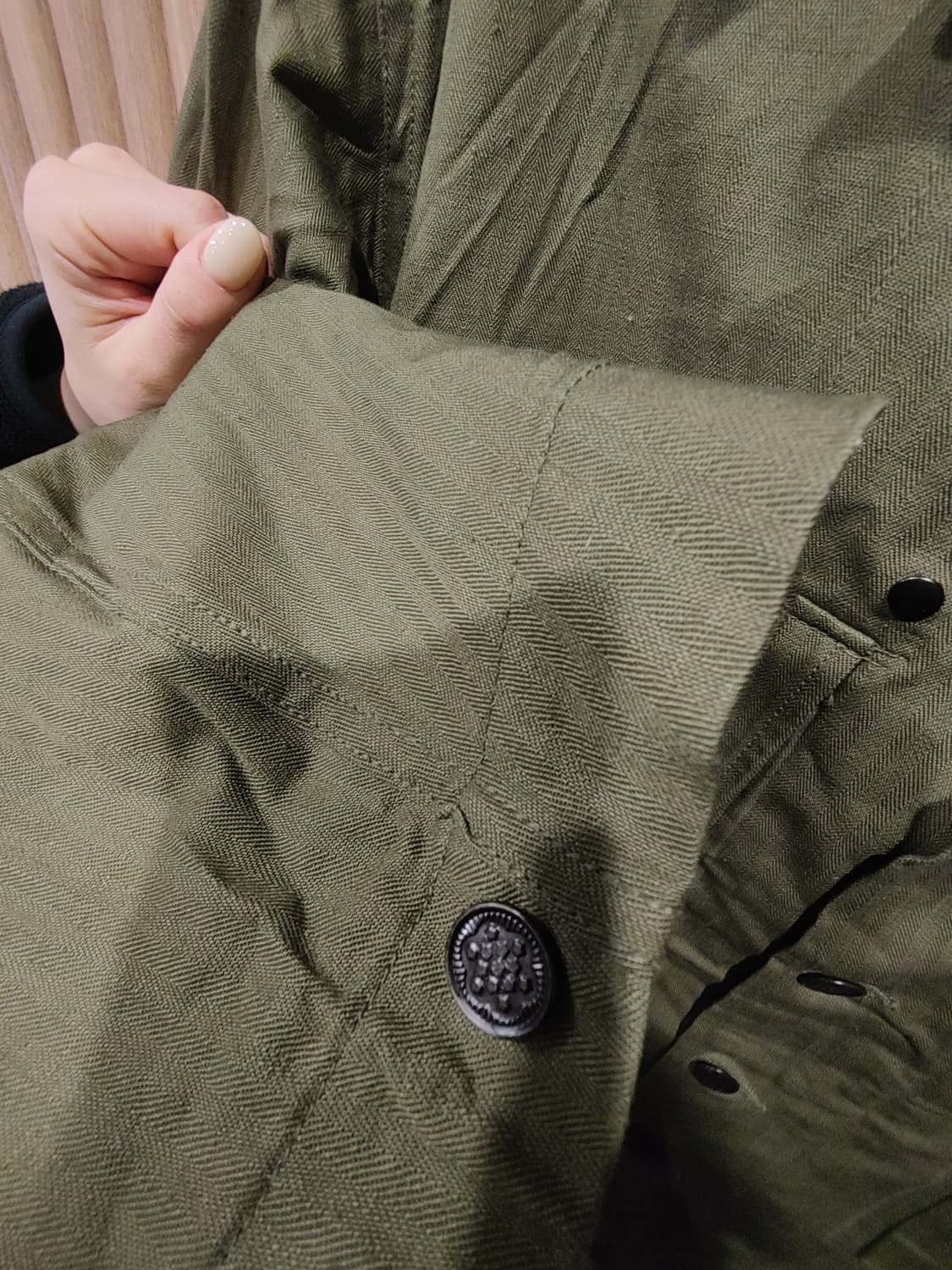 무배) 40년대 미군 M43 hbt 오리지널 셔츠 38R 상품이미지5