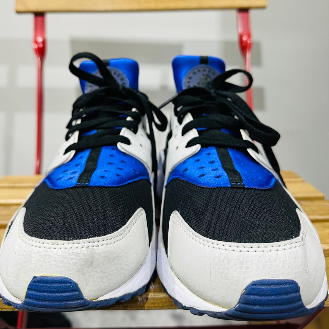 285) 나이키 운동화 남성 남자 신발 허라취 운동화 블루 블랙 상품이미지3