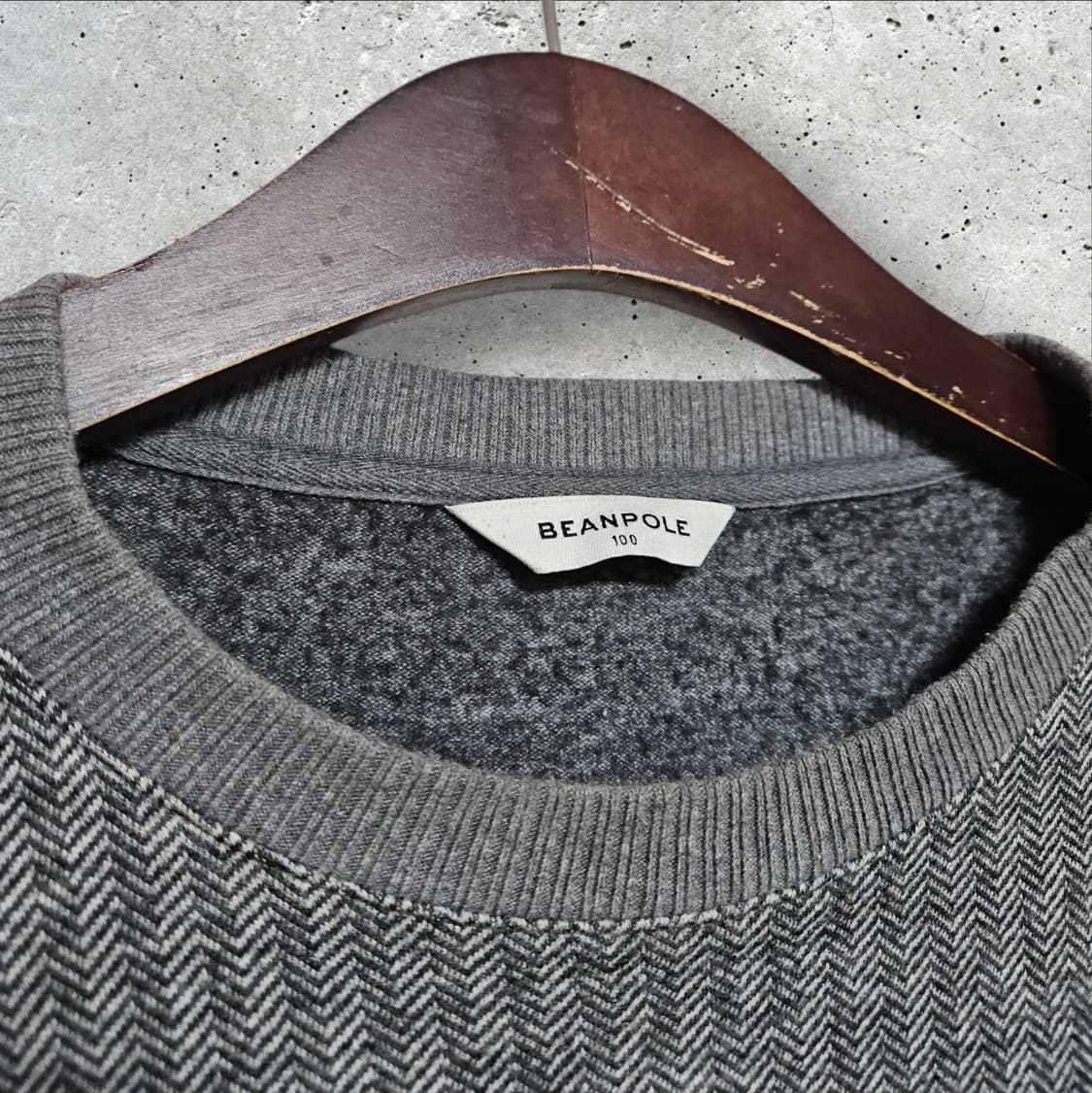 빈폴 헤링본 맨투맨 (100/L) 상품이미지4