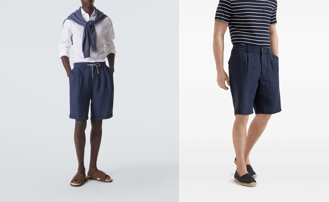 브루넬로 쿠치넬리 / 드로우스트링 버뮤다 반바지 / 50 (새상품) 상품이미지5