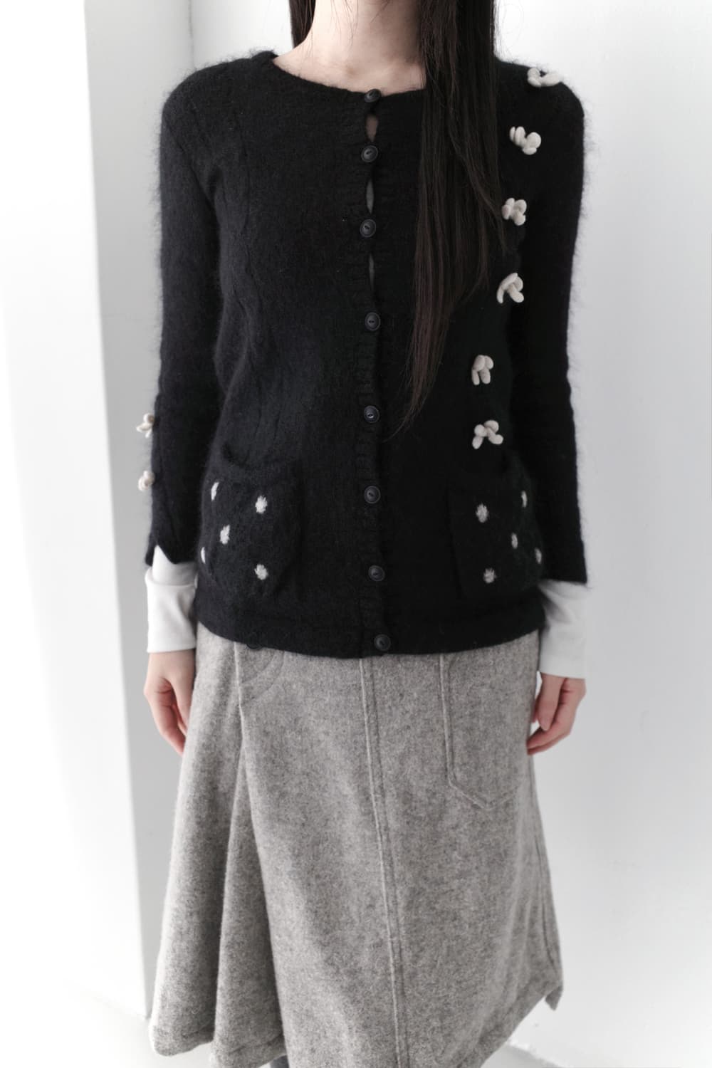 dot ribbon cardigun 상품이미지5