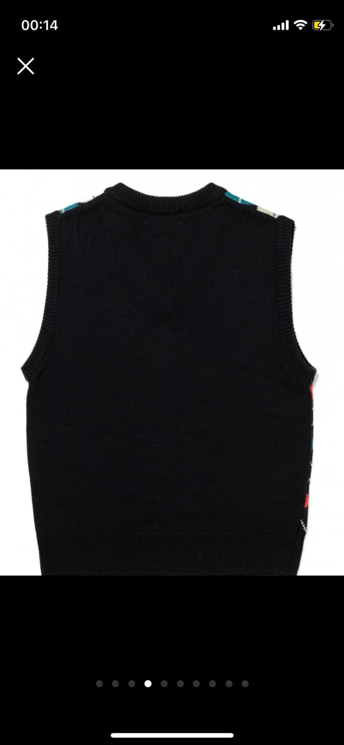 [새상품] Gray Hue 아가일 니트 조끼 상품이미지4