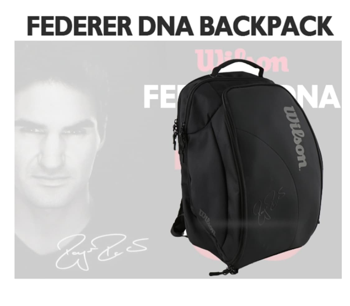 윌슨 페더러 DNA 테니스 백팩 블랙  상품이미지2