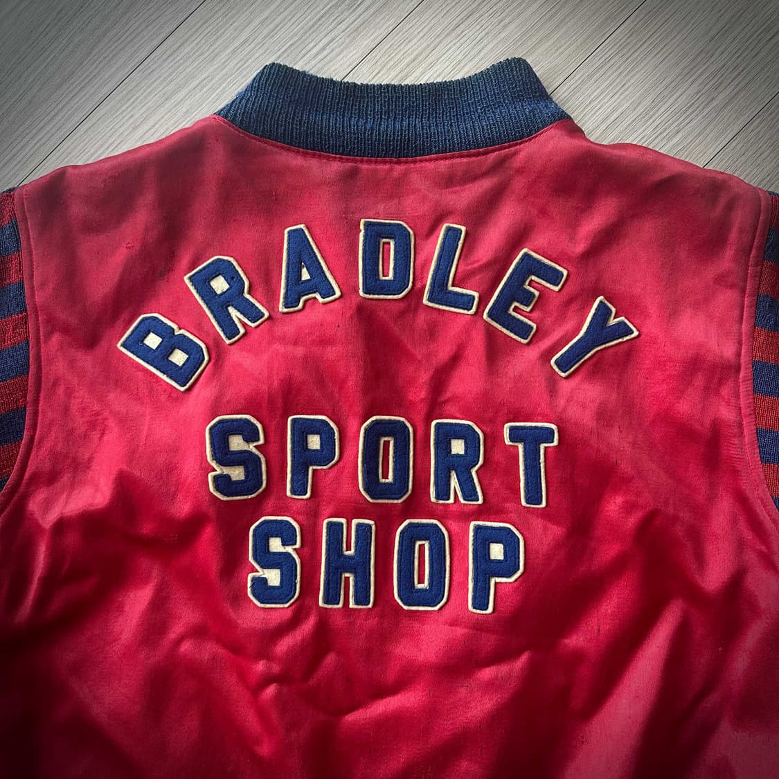 50s USA Vintage Satin Stadium Jacket 상품이미지3