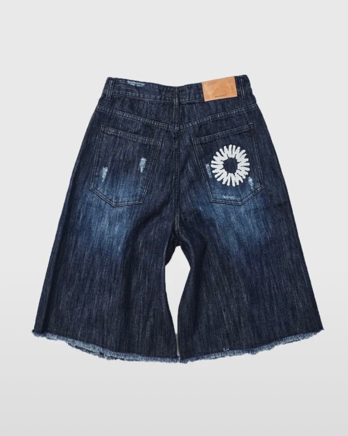 [2]999휴머니티 컷팅 엣지 데님 버뮤다 팬츠 인디고 상품이미지2