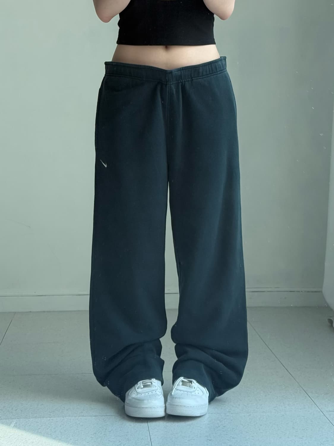 나이키 네이비 블랙 스웻팬츠 상품이미지1