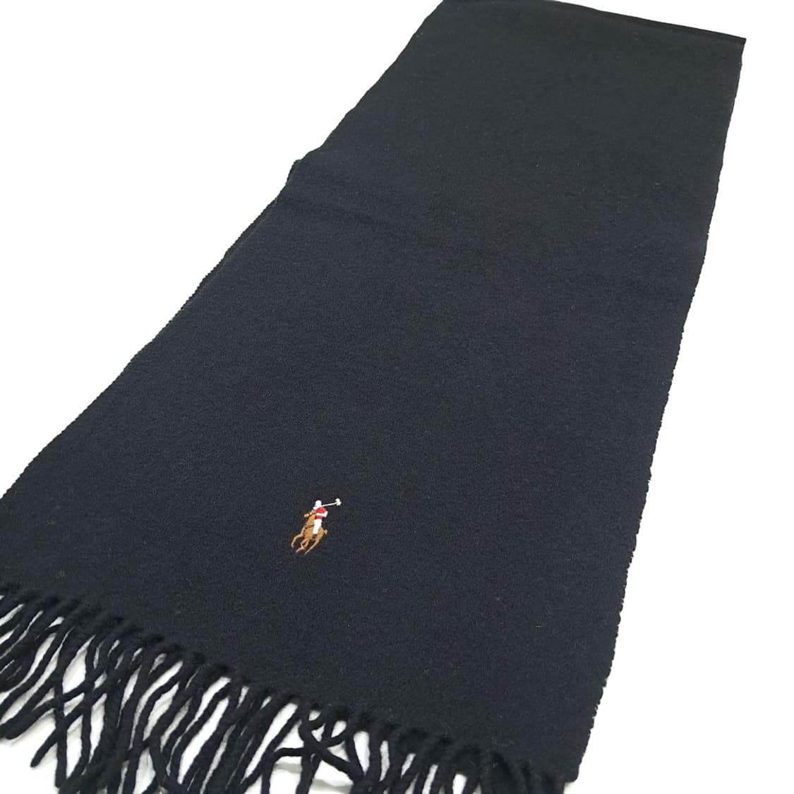 MX182 폴로 랄프로렌 블랙 램스울 목도리 머플러 상품이미지2