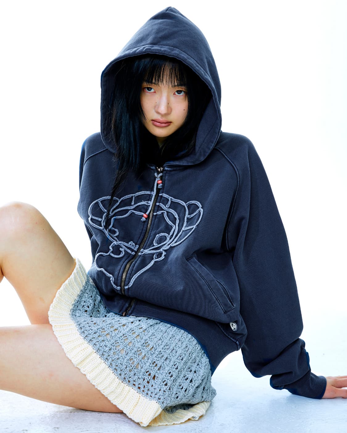 COYSEIO VINTAGE TAPE HOOD ZIP-UP 상품이미지2