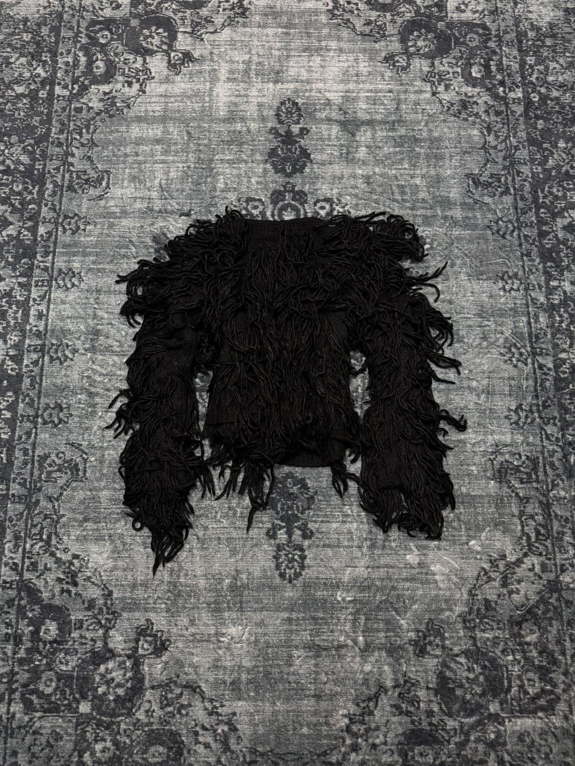 Unknown hell crow fringe cardigan  상품이미지6