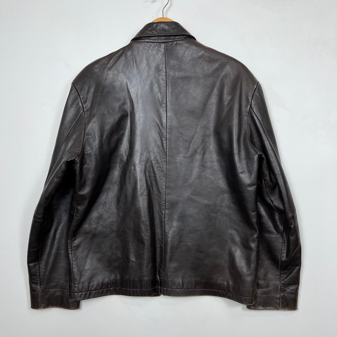 1990s BR 바나나리퍼블릭 브라운 양가죽 자켓 상품이미지5