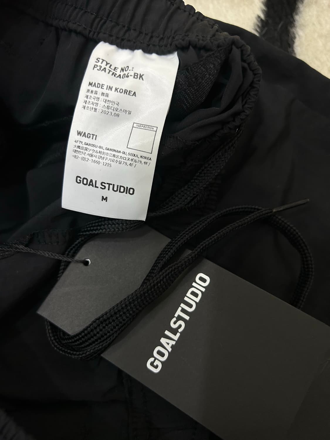 [M]골스튜디오 우븐팬츠/블랙 상품이미지5