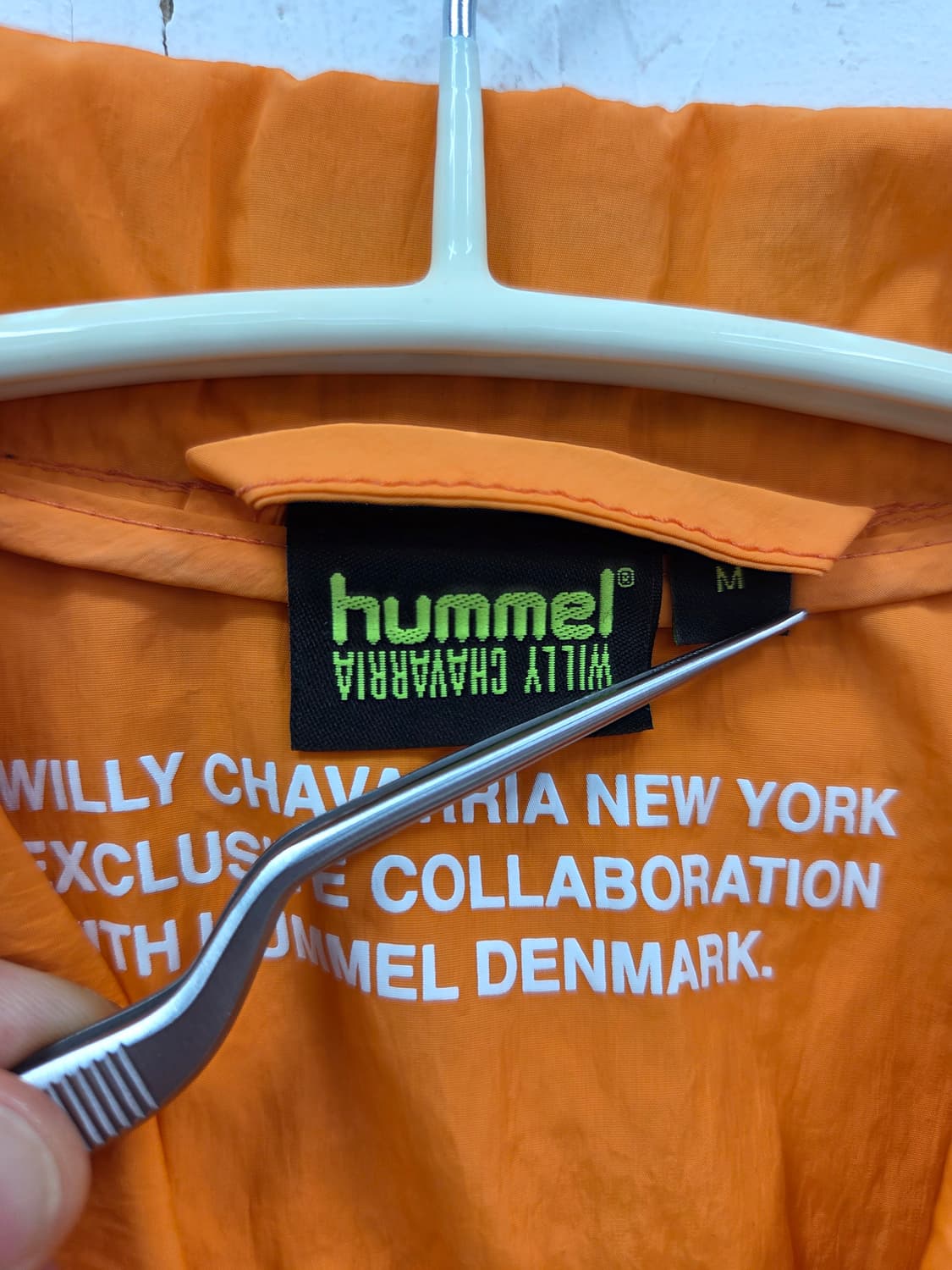 M 윌리차바리아 X 험멜 콜라보 반팔셔츠 오렌지 상품이미지4