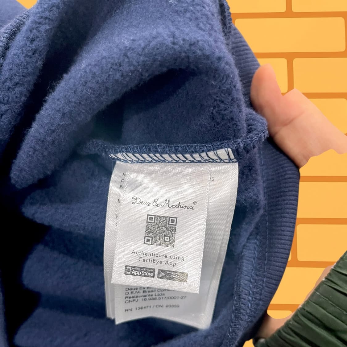 데우스 엑스 마키나 네이비 반집업 (L) 상품이미지5