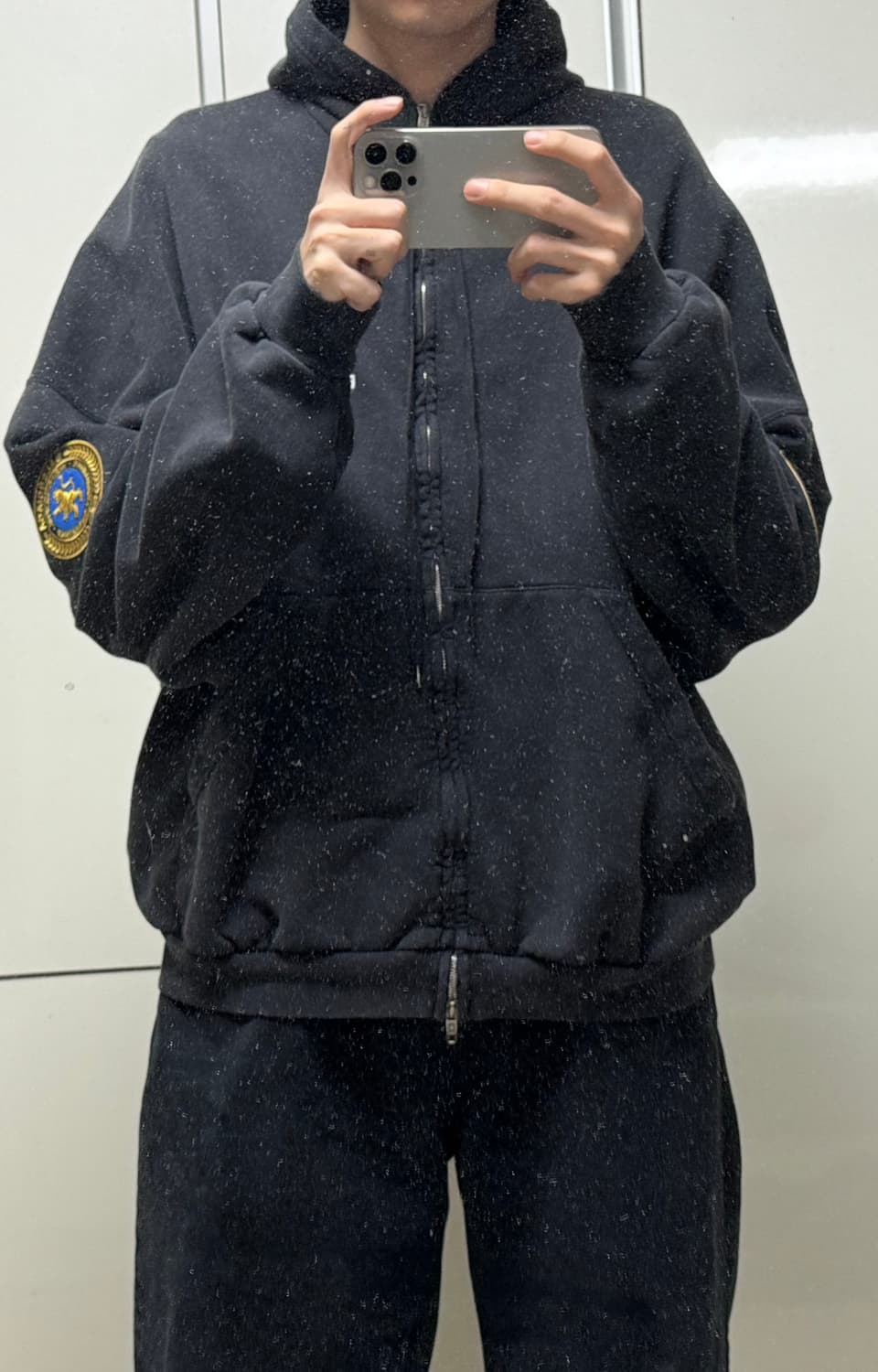 발렌시아가 25ss 유니폼 패치 후디집업 4사이즈 상품이미지4