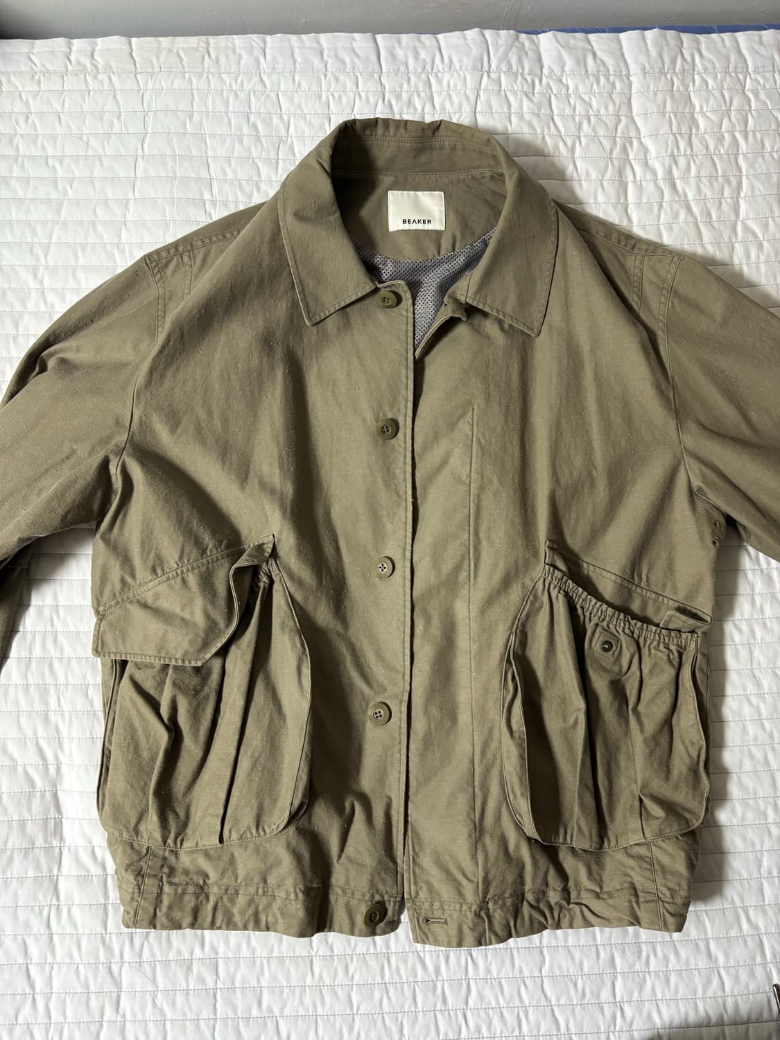 Beaker 카키 야상 점퍼 상품이미지1