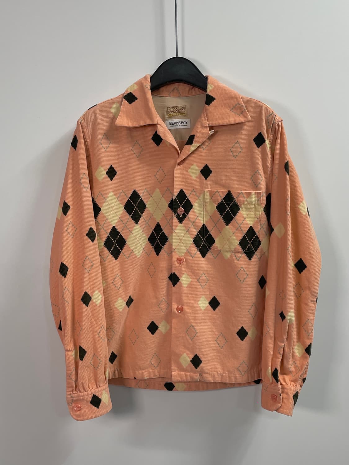 스타일아이즈 X 빔즈보이 우먼스 아가일 셔츠 (on.156) 상품이미지1