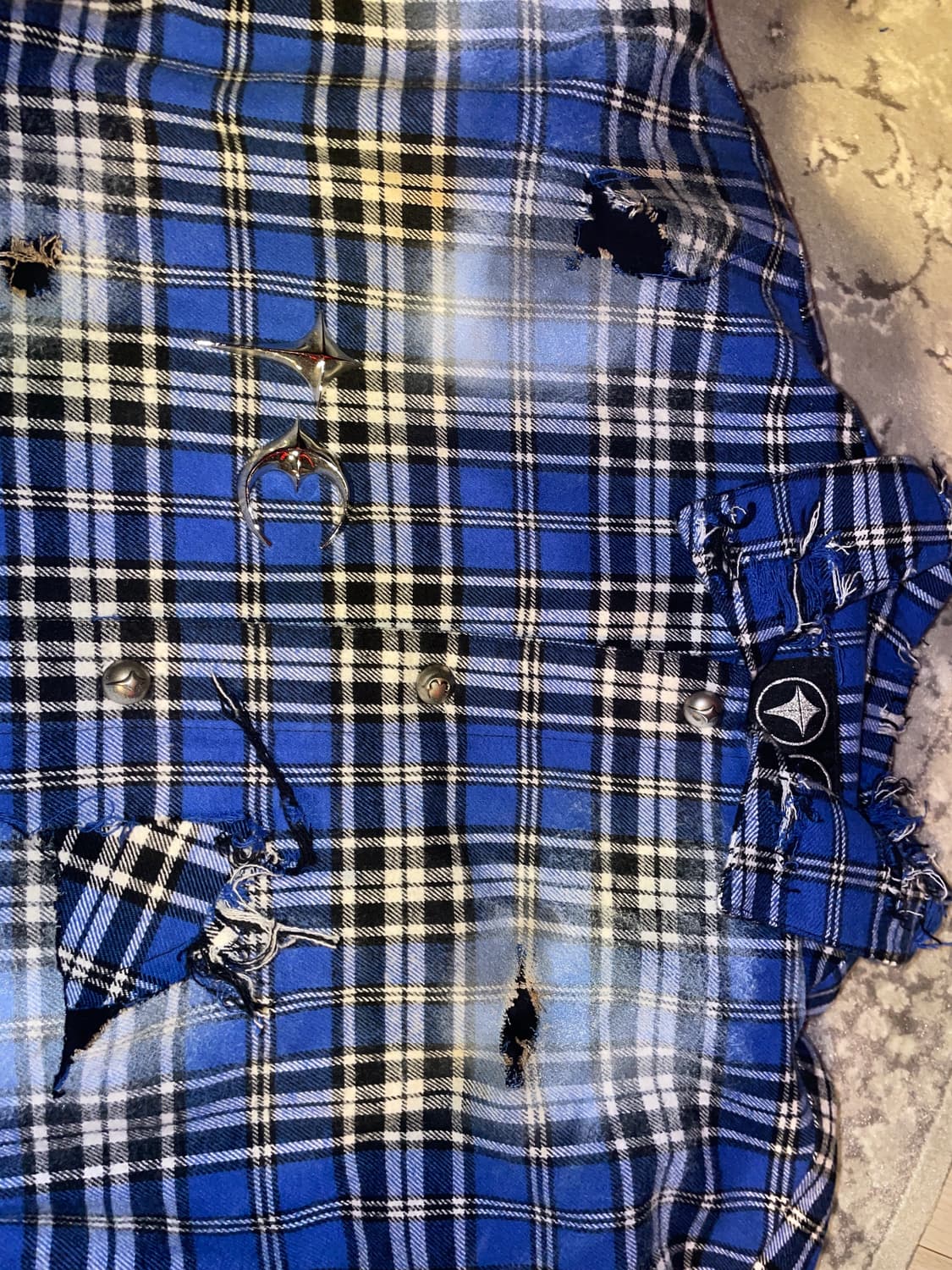 Thug Club Arab Sword Flannel Shirt 커스텀 상품이미지5