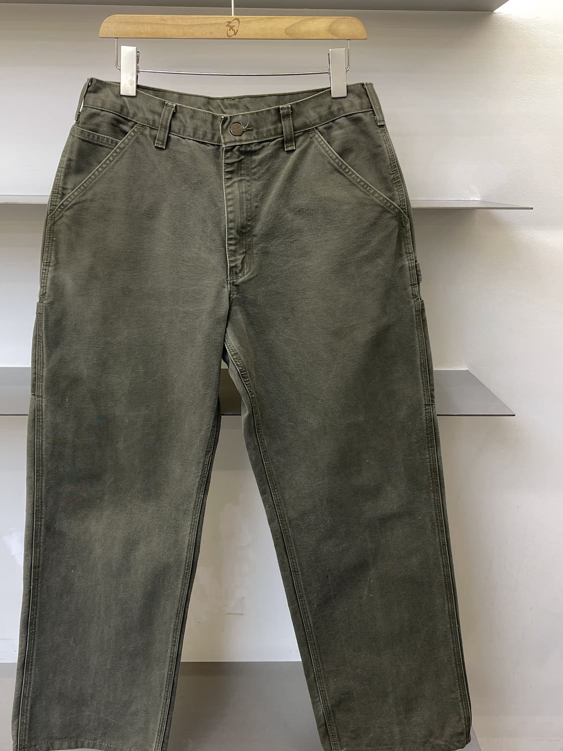 칼하트 B11 모스 캔버스 카펜터 팬츠 상품이미지4