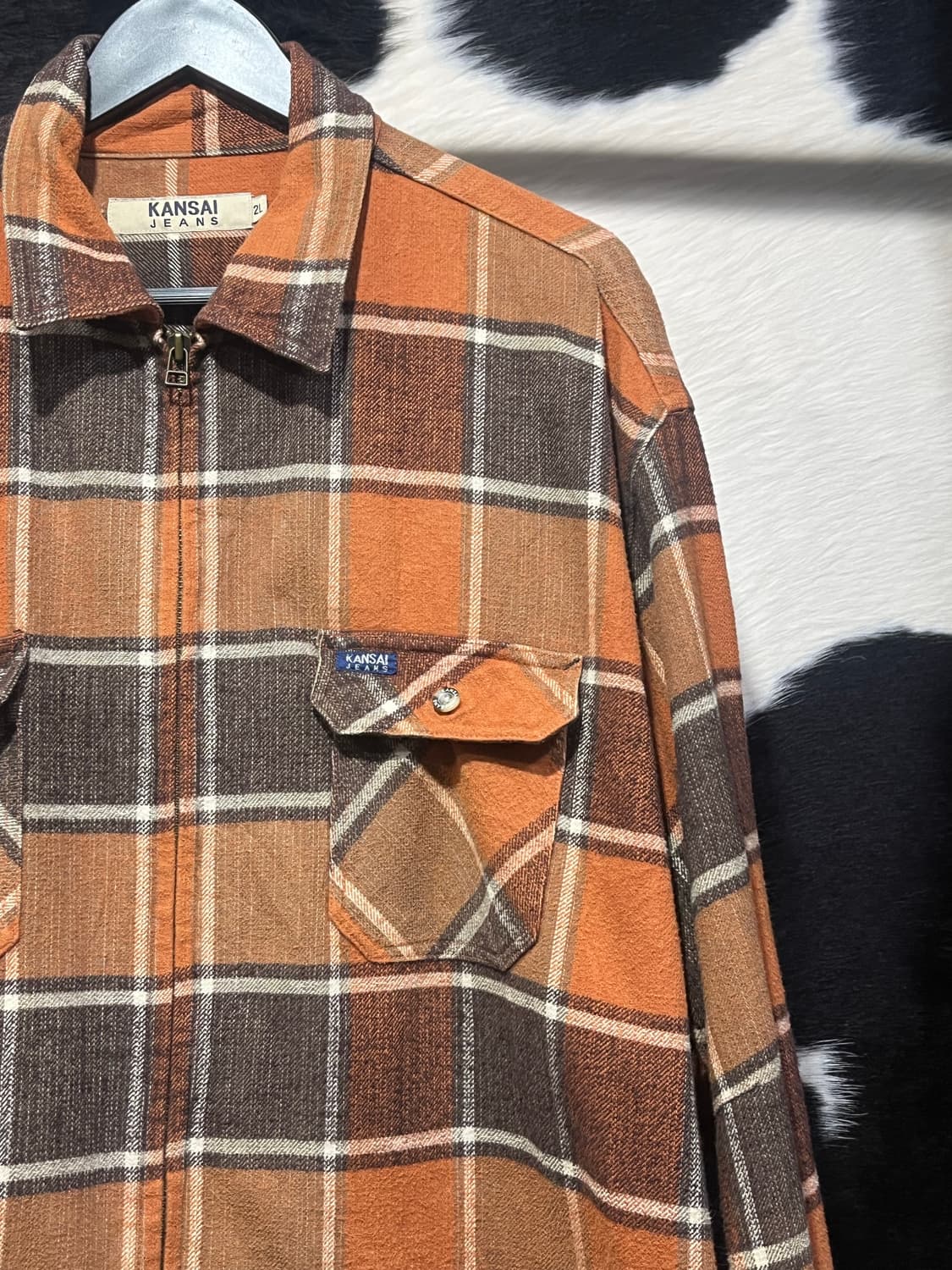 Kansai Jeans 체크 패턴 자켓 상품이미지3