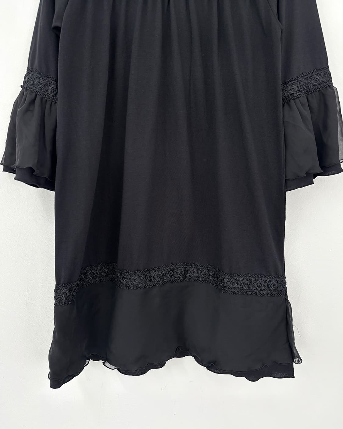 kowa black mori rose black long t-shirt 상품이미지7