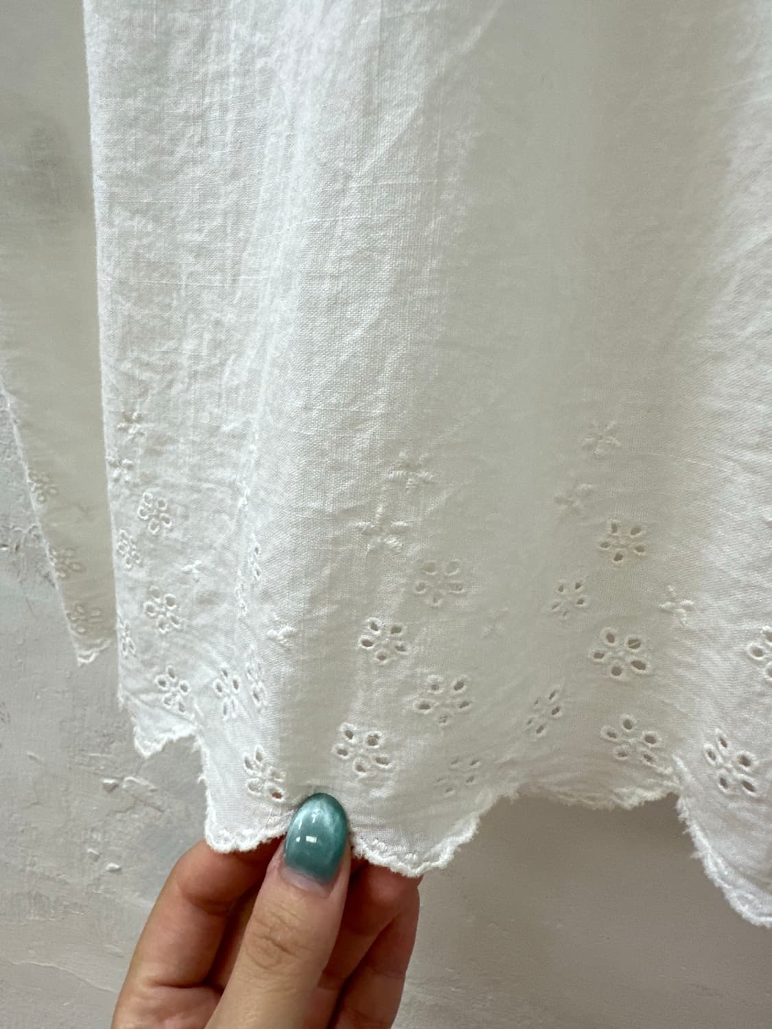 일본빈티지 홍콩블라우스 둥근카라 핀턱 화이트 코튼 핀턱 블라우스 상품이미지5