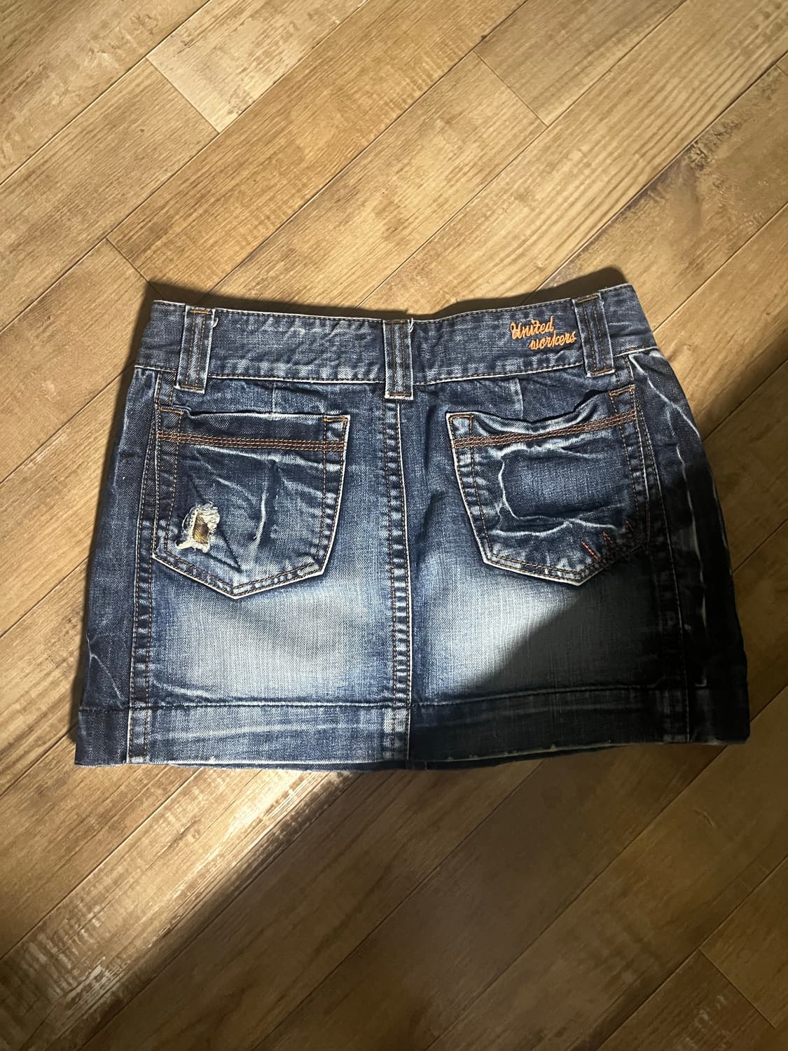 빈티지 숏청스커트 숏스커트 청스커트 상품이미지2