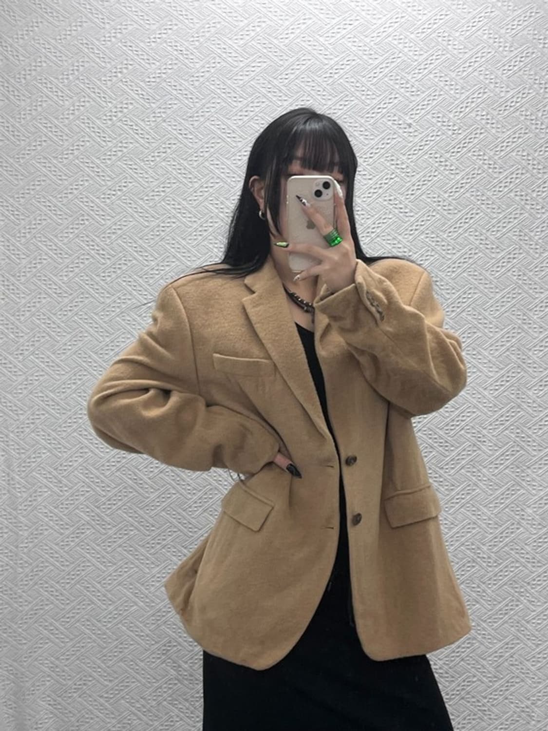 폴로 랄프로렌 모던시크 낙타털 블레이저 자켓 M C08654 상품이미지1