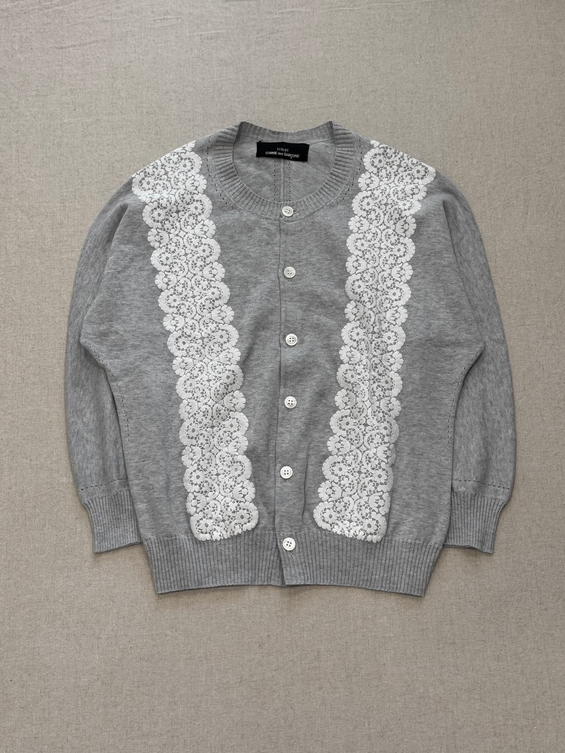 꼼데가르송 17ss 레이스 트림 가디건 상품이미지1