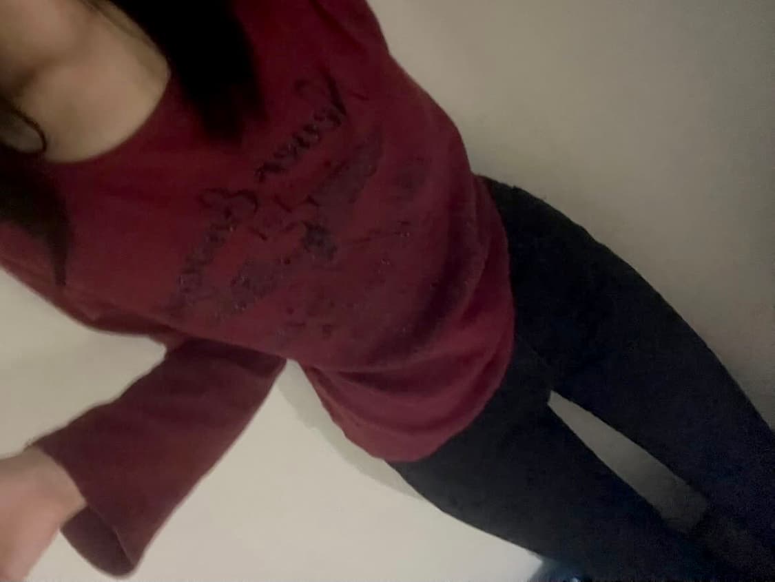 빈티지 와인롱슬리브 갸루 y2k와투케 펑크 긴팔티셔츠 상품이미지1