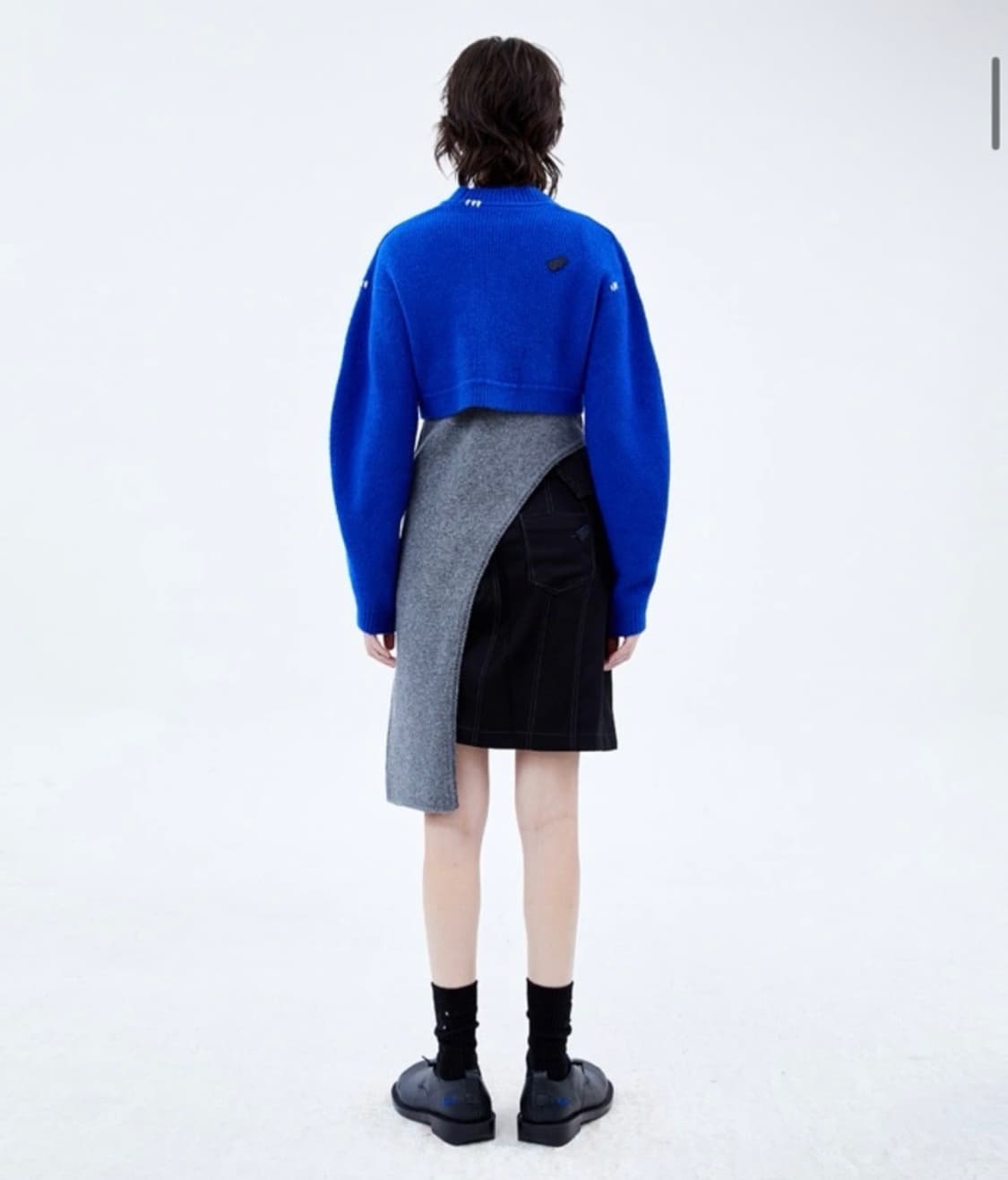 (새상품)아더에러 트와일 가디건 블루 상품이미지5