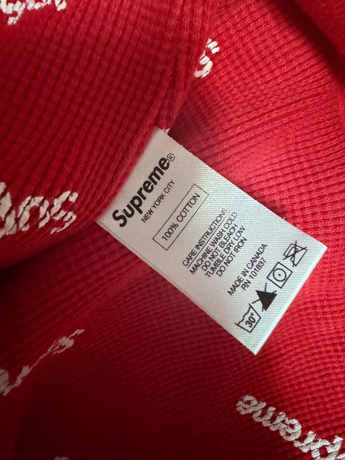 슈프림 오버다이드 박스로고 후드집업 상품이미지6