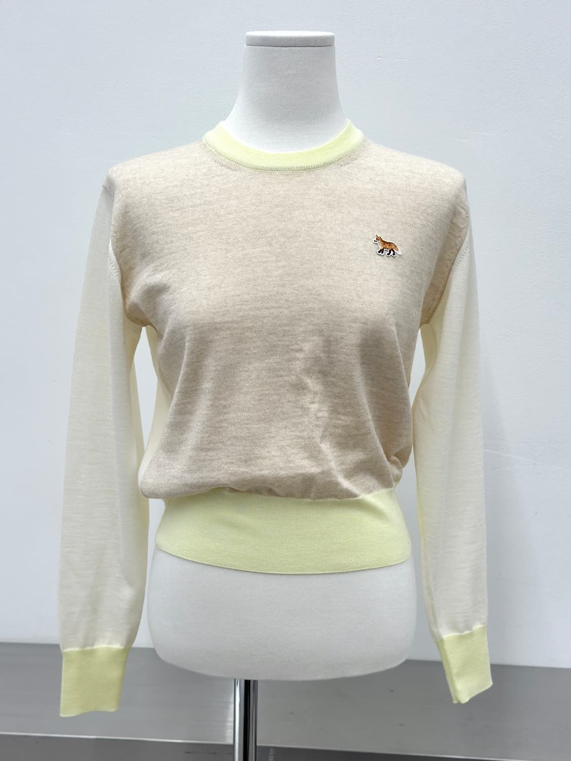 메종키츠네 24SS 베이비폭스 컬러블록 니트  상품이미지2