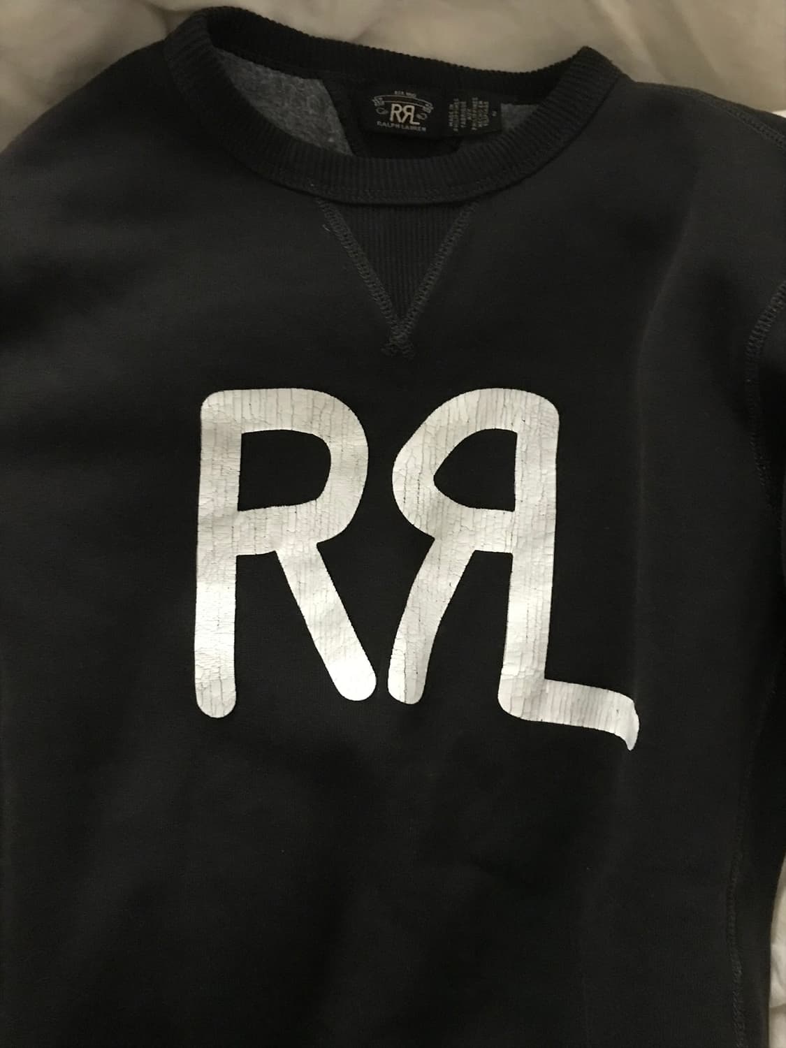 더블알엘 RRL 로고 코튼 블렌드 플리스 스웨트셔츠 상품이미지3