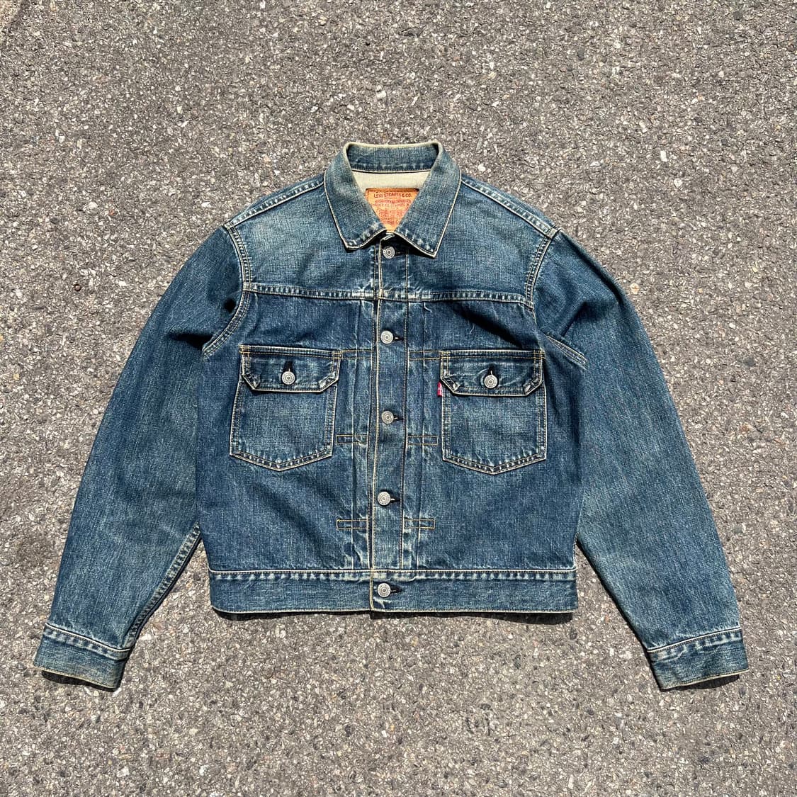 90‘s 리바이스 2세대 빅E 데님 트러커 자켓 상품이미지1