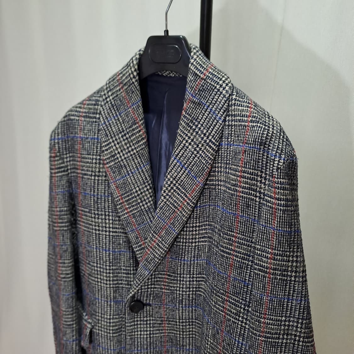 (택포) 우영미 글렌체크 울 캐시미어 혼용 롱코트 B527 상품이미지2