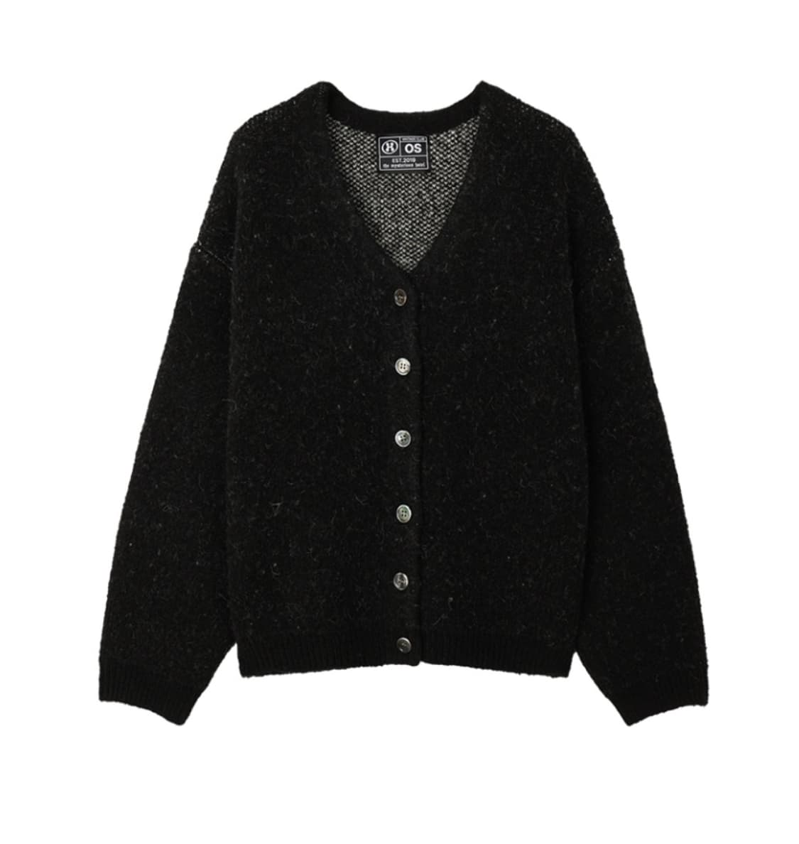 더미스테리어스호텔 알파카 울 가디건 블랙 상품이미지3