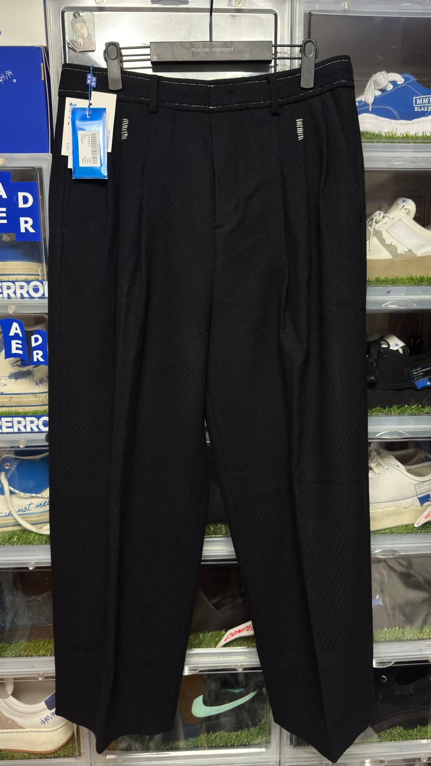 아더에러 ation slacks 네이비 A5 상품이미지2