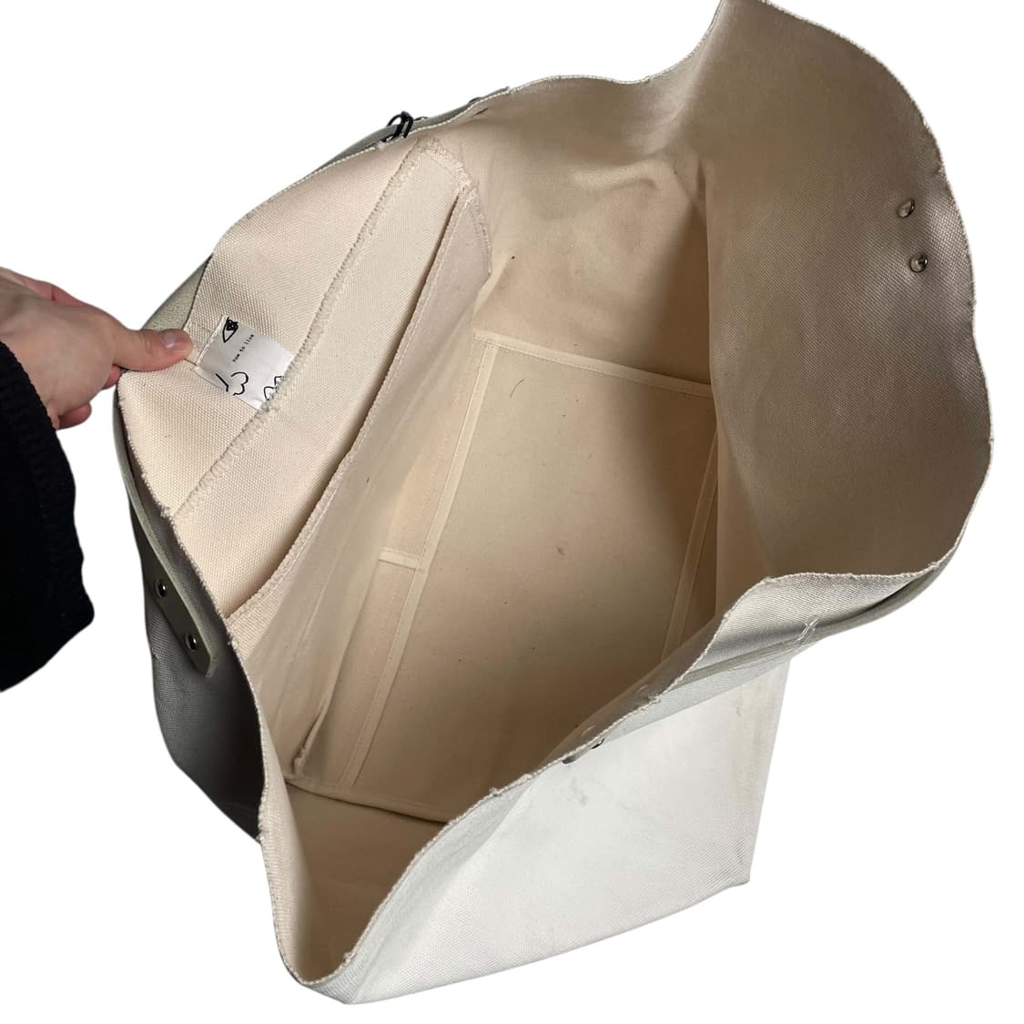 How to live 빅 캔버스 코튼 백 상품이미지5