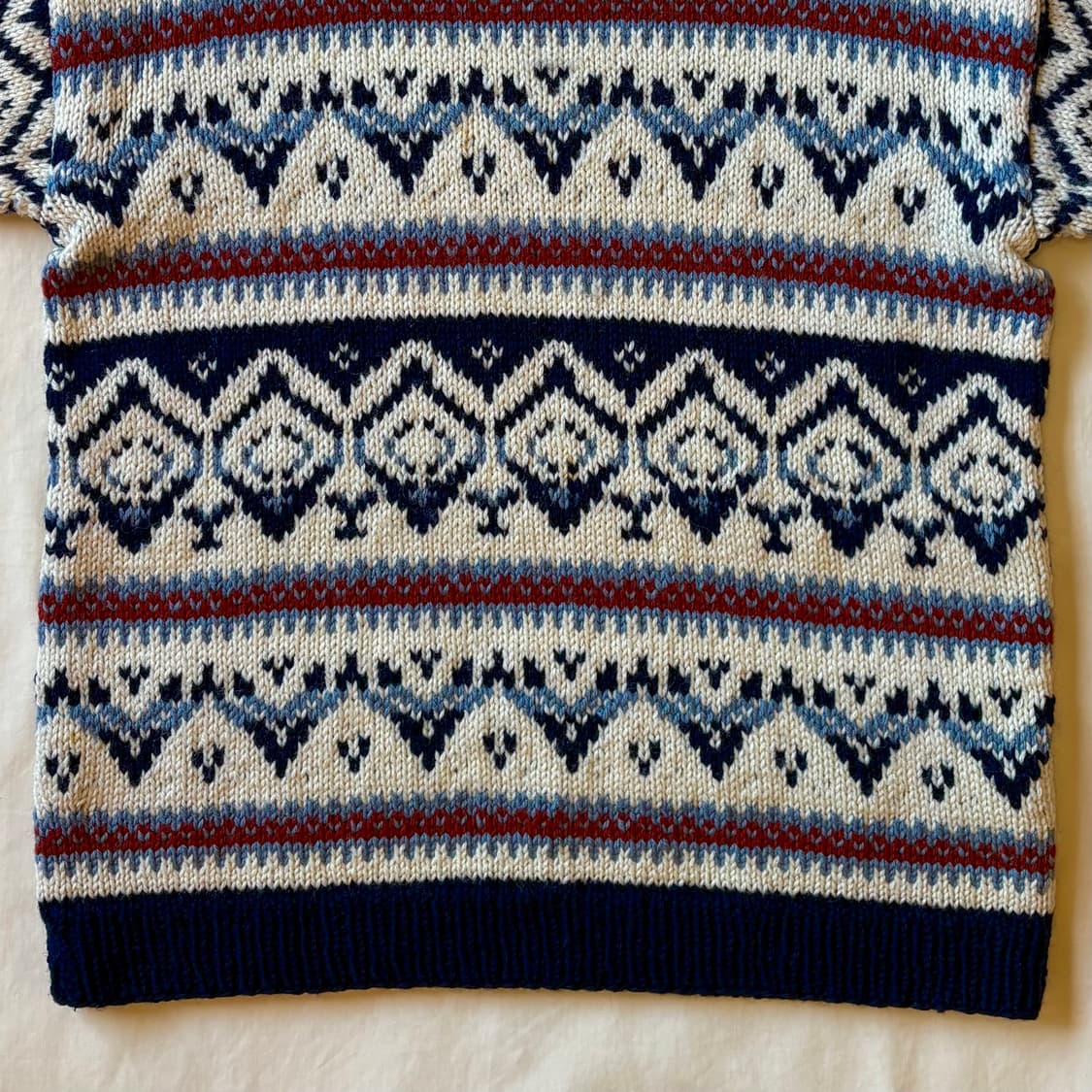 [100-102] 70s NORWAY 핸드 니티드 울  니트 스웨터 상품이미지4